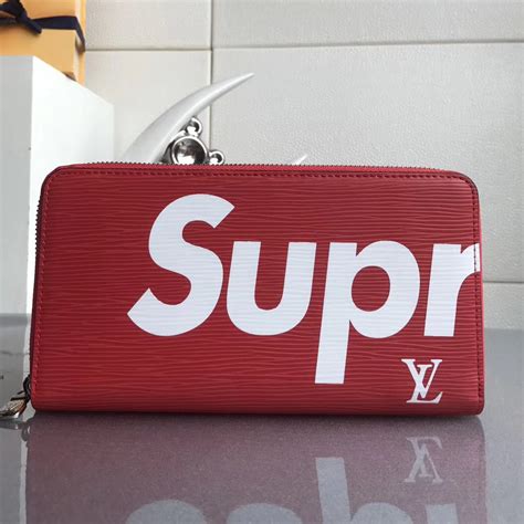 supreme louis vuitton wallet black fake|lv supreme wallet men.